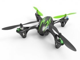 Hubsan X4 quad HD camera musta/vihreä RTF