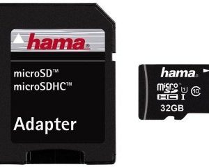 Minneskort HAMA MicroSDHC 32GB + adapter Class 10